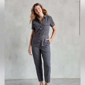Outerknown Women's S.E.A. Jumpsuit Storm Dark Grey Size Large NWT Versatile